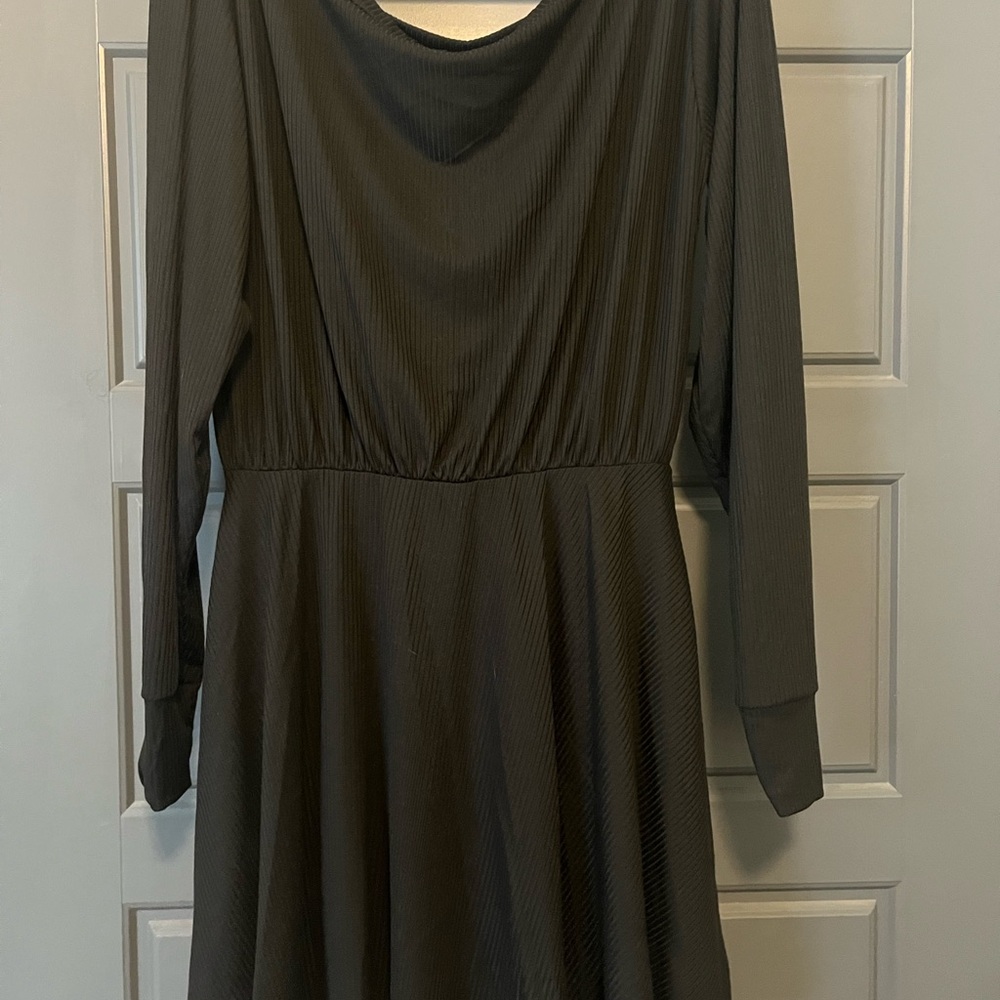 Off-shoulder  Long Sleeve Dress